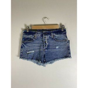 Womens Shorts Size 4 Button Fly High Rise Short Cutoff Denim NWT